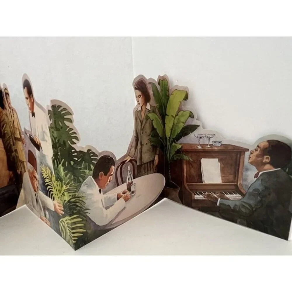 Vtg 1988 Greeting Card Casablanca Happy Birthday Portal Illustrated by Pat Welch